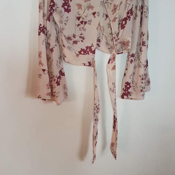 Patron's of Peace cropped back tie top SZ S - Picture 4 of 7